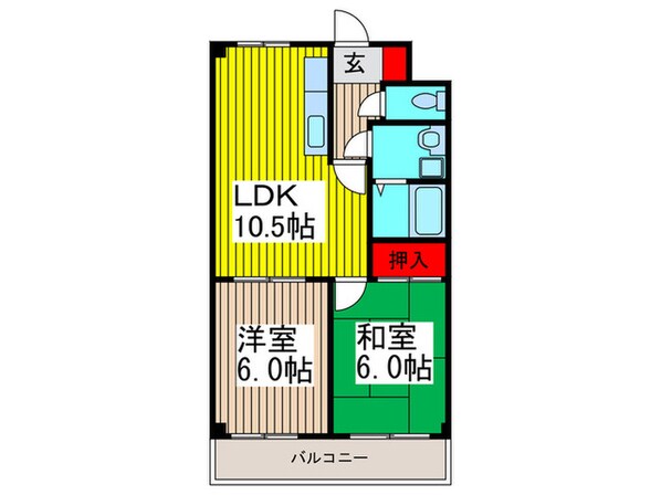 ミナモトマンションⅡの物件間取画像